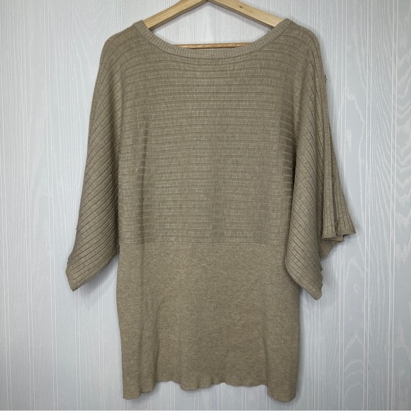 Joseph A Oatmeal ribbed dolman shirt size XL - Picture 8 of 8